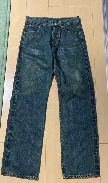 빈티지 스트레이트 데님 남성용 M