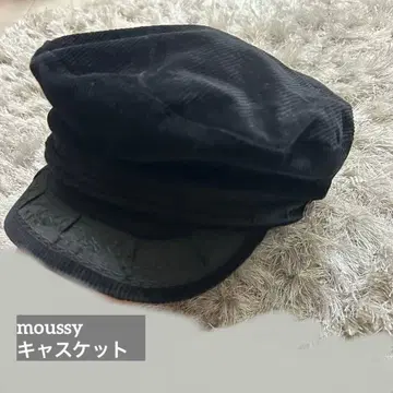 블랙 코듀로이 헌팅 캡