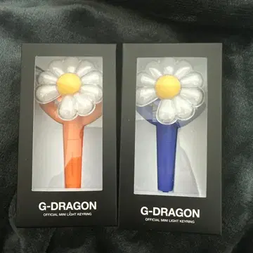 G-DRAGON 지드래곤 공식 미니 응원봉 키링 키홀더 2색 세트