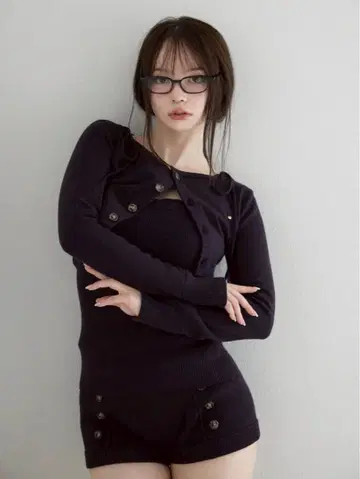 andmary Sara knit set up navy