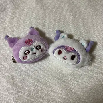 치이카와 (먼작귀) 산리오 시크릿 헤어 클립 모몽가 쿠로미 세트