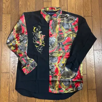 LAMA LUCENTE 긴팔 셔츠 빈티지/스카프 패턴/90'S