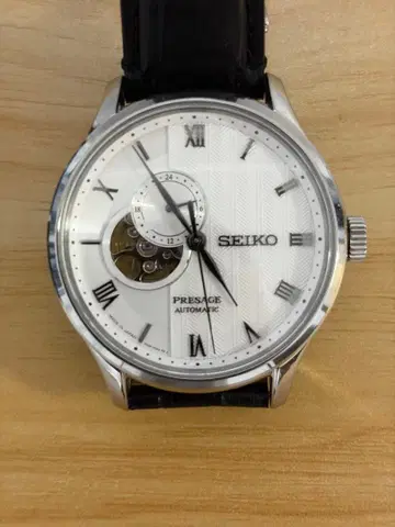 SEIKO PRESAGE 자동 와인딩 손목시계 화이트