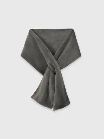 ECOPEL 퍼 숄 그레이