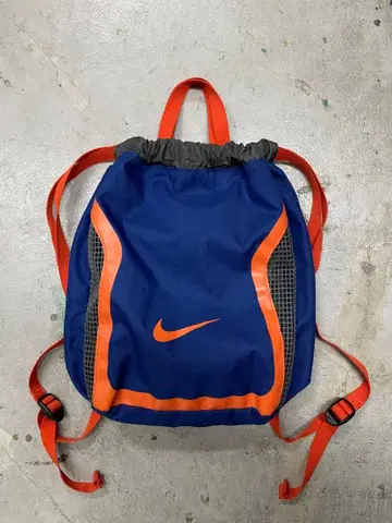 00s NIKE 나이키 냅색 메쉬 y2k 네이비 오렌지