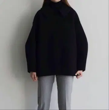 OHGA 본딩 코트 블랙 S 사이즈