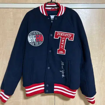 TOMMY JEANS 바시티 자켓 네이비 S