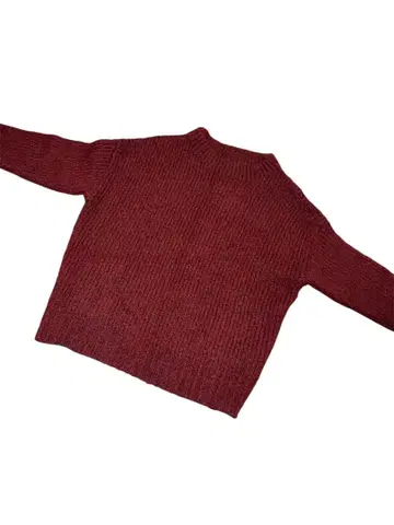 MICA & DEAL 버건디 니트 스웨터 36