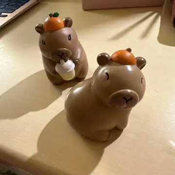 카피바라 미니 피규어 귤 올림 힐링계