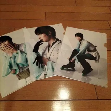 피겨 스케이팅 클리어 파일 3장 세트 하뉴 유즈루