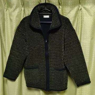올리브 그린 집업 오버 오버 자켓