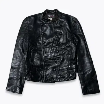 [ 명작 ] 에네스베 나폴레옹 가죽 자켓 피플 프랑스제