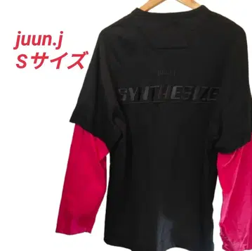 juun.j 준지 S 사이즈 긴팔 티셔츠 블랙/핑크