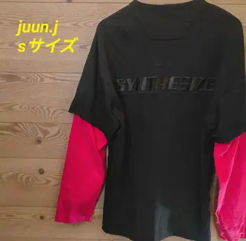 juun.j 준지 S 사이즈 긴팔 티셔츠 블랙/핑크
