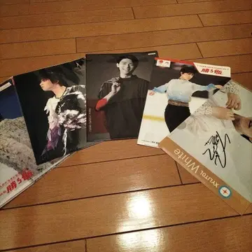 하뉴 유즈루 파일 5장 세트 사인 포함