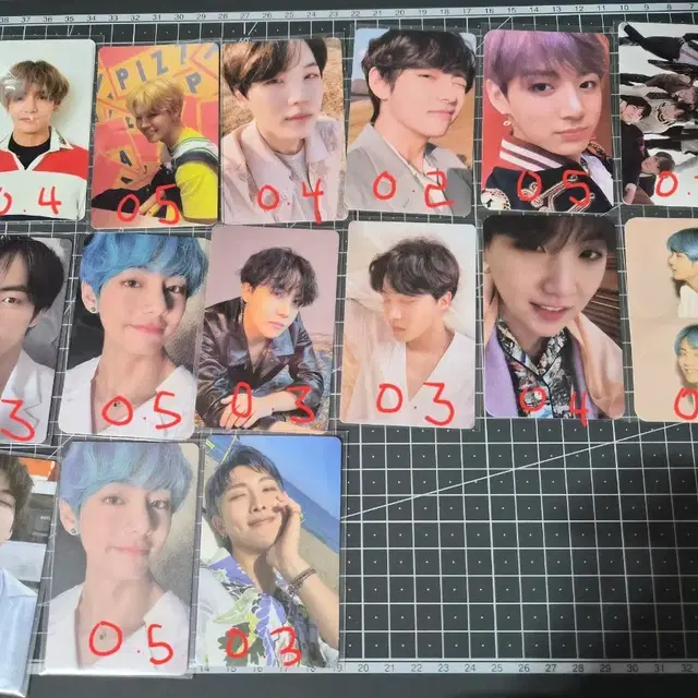 급처) 방탄 앨범 포카 덤 많음