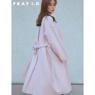 FRAY I.D 캐시미어 혼방 BALLI 리버 코트 핑크