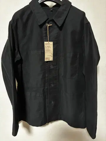 [ 새상품 ] 무인양품 몰스킨 커버올 블랙 M 사이즈