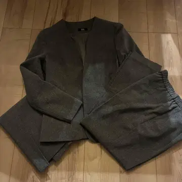 RyuRyu 그레이 노카라 자켓 비즈니스 정장 3세트 13호