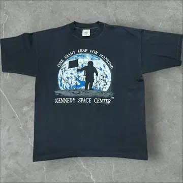 90s USA제 우주 코스모 지구 케네디 우주 센터 수베니어 티셔츠