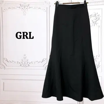 [그레일] 스커트 [S] 블랙 무지/심플 머메이드/플레어 고급