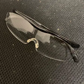 하즈키 루페 블랙 프레임 스포츠 안경 클리어 렌즈