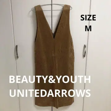 BEAUTY&YOUTH 유나이티드 애로우즈 코듀로이 오버롤 스커트 M