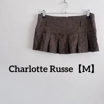 Charlotte Russe [ M ] 플리츠 미니 스커트 브라운
