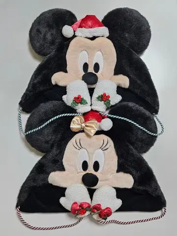 디즈니 크리스마스 2025 미키 미니 팬캡 모자