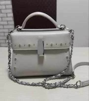 [ 얼룩 있음 ] CELFORD 비쥬 스터드 미니백 다크 그레이