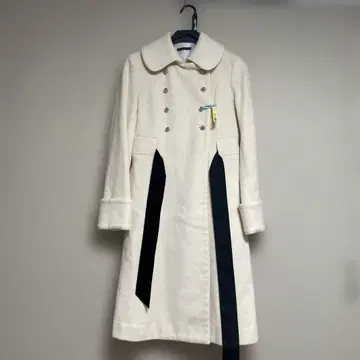 WILLSELECTION 더블 버튼 롱 코트 M 아이보리