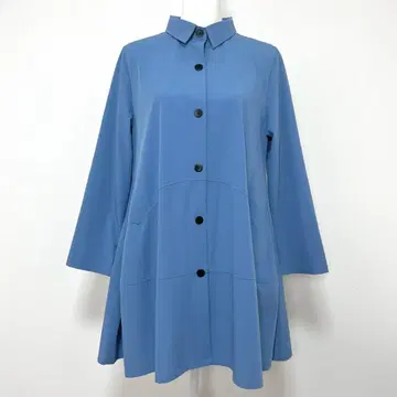 새상품급 TRUBE 플레어 튜닉 롱 셔츠 플레어 코트 튜닉 긴팔