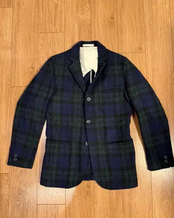 BEAMS plus 해리스 트위드 체크 자켓