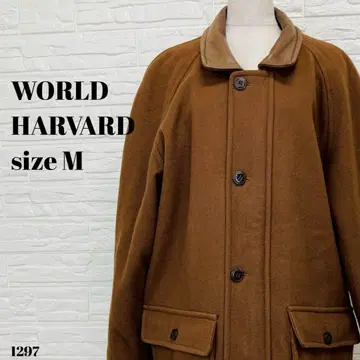 WORLD HARVARD 월드 하버드 울 혼방 코트 M 1297