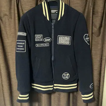 루프 휠러 LOOPWHEELER 수주회 한정판 바시티 자켓 다운