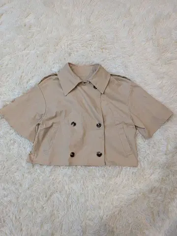 &.NOSTALG 노스탤지어 베이지 더블 브레스트 자켓