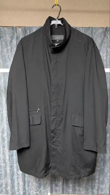 블랙 스텐카라 코트 LL