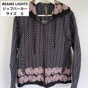 새상품 BEAMS LIGHTS 빔즈 지퍼 후드 블루종 S 페이