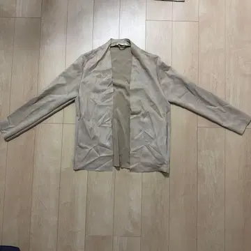 미사용 새상품 ZARA 남성용 벨로아 가디건 자켓 M 그레이지 계열