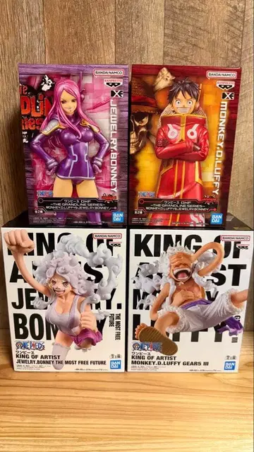 KING OF ARTIST 보니와 루피 피규어 세트 4체