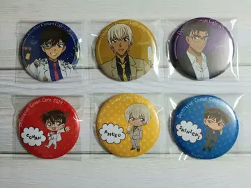 명탐정 코난 코난 카페 2019 캔뱃지 6개 세트