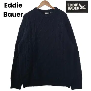 [ 컨디션 최상 ] 에디 바우어 케이블 짜임 울 니트 네이비 레어 XXL