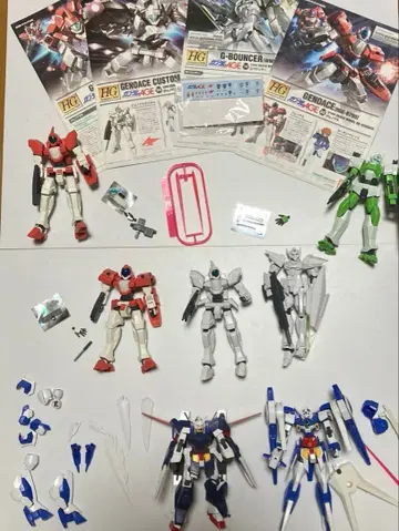 반다이 건담 프라모델 정크 HG 건담 AGE 시리즈 묶음 세트 1