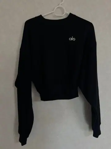 alo 블랙 맨투맨 XS