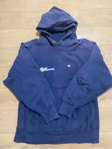 챔피온 리버스 위브 후드티 네이비 남성용 XL