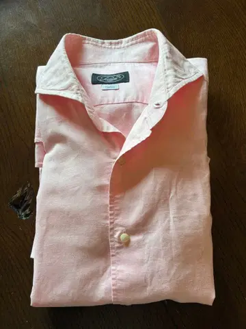 피아텔리 린넨코튼 셔츠 호리즌탈 슬림핏 L 사이즈