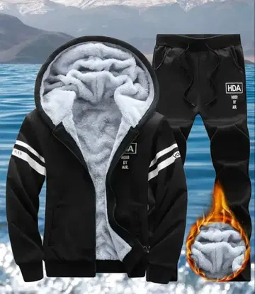 HDA 플리스 자켓과 팬츠 세트