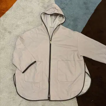 [ 스픽앤스팬 후드 부착 라이트 코트 38 베이지 그레이 ]