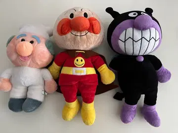 호빵맨 세균맨 잼 아저씨 봉제 인형 3체 세트