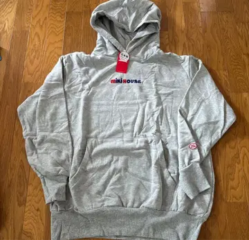 miki HOUSE 그레이 후드티 L 사이즈